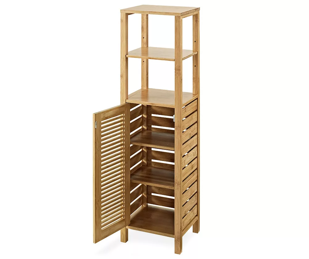 Pierce Bamboo 5-Shelf Mid Cabinet - Image 6