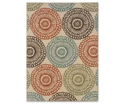 Somerville Beige Outdoor Area Rug, (7'10" X 10'10")