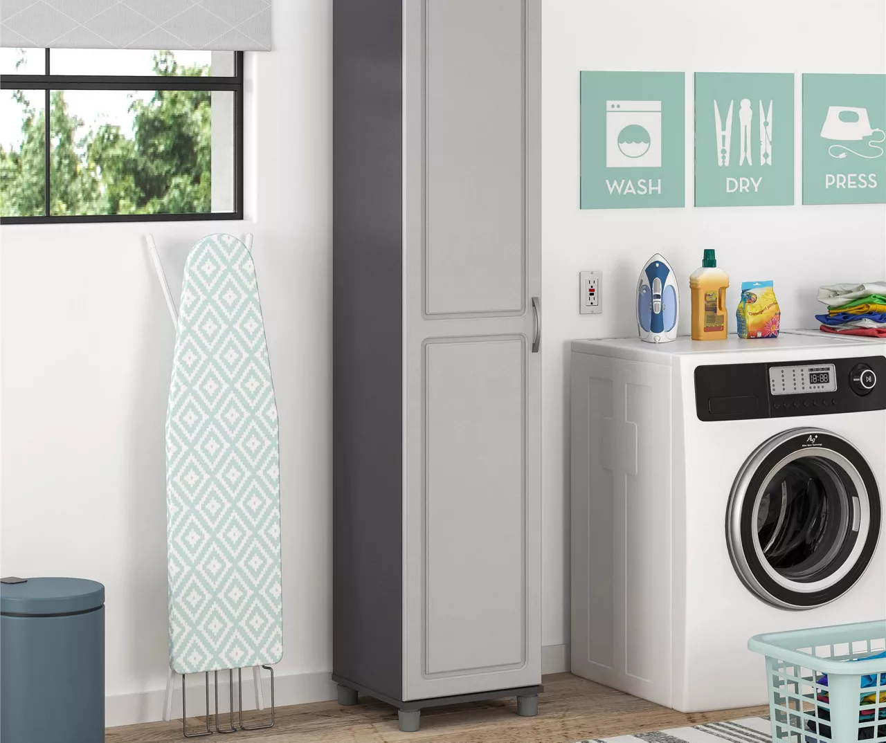 Evolution Ross 16" Gray Storage Cabinet