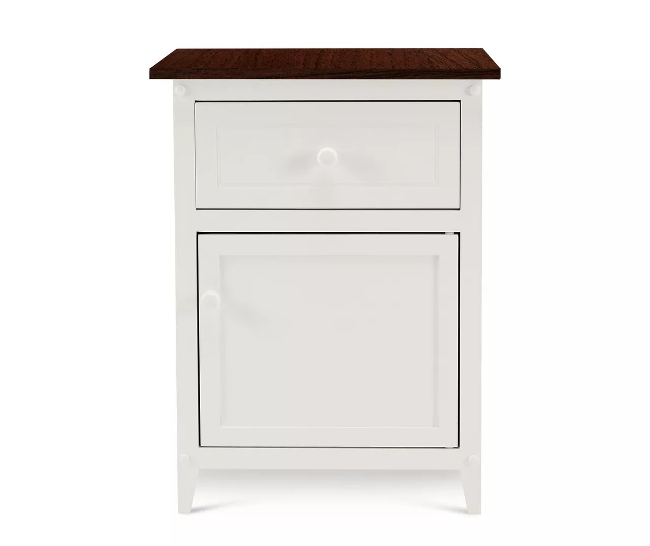 Walnut & White Nightstand - Image 2