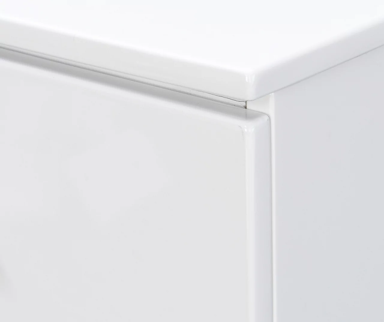 White Hudson 2-Drawer Wood Nightstand - Image 11