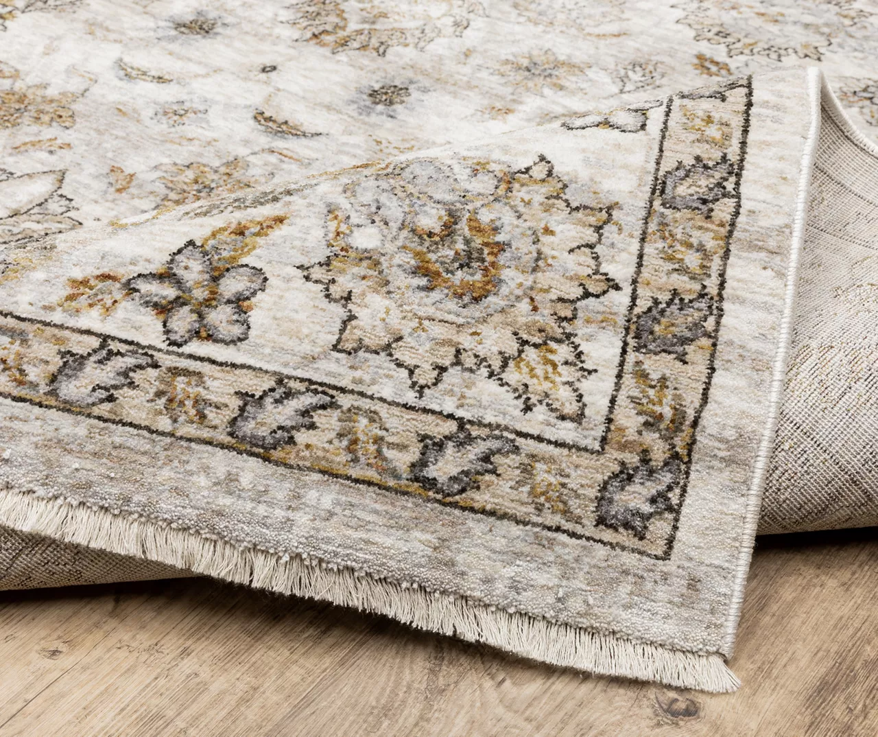 Mahadeva Ivory Traditional Area Rug - Image 19