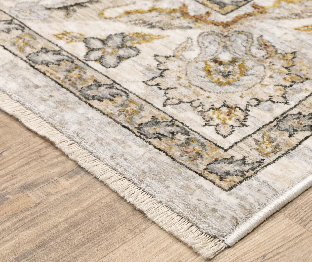 Mahadeva Ivory Traditional Area Rug - Image 12