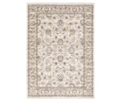 Mahadeva Ivory Traditional Area Rug
