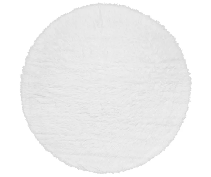 My Magic Carpet White Washable Shag Area Rug - Image 3