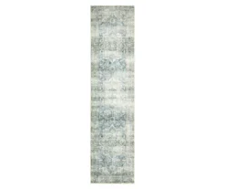 Savadore Gray & Blue Medallion Area Rug