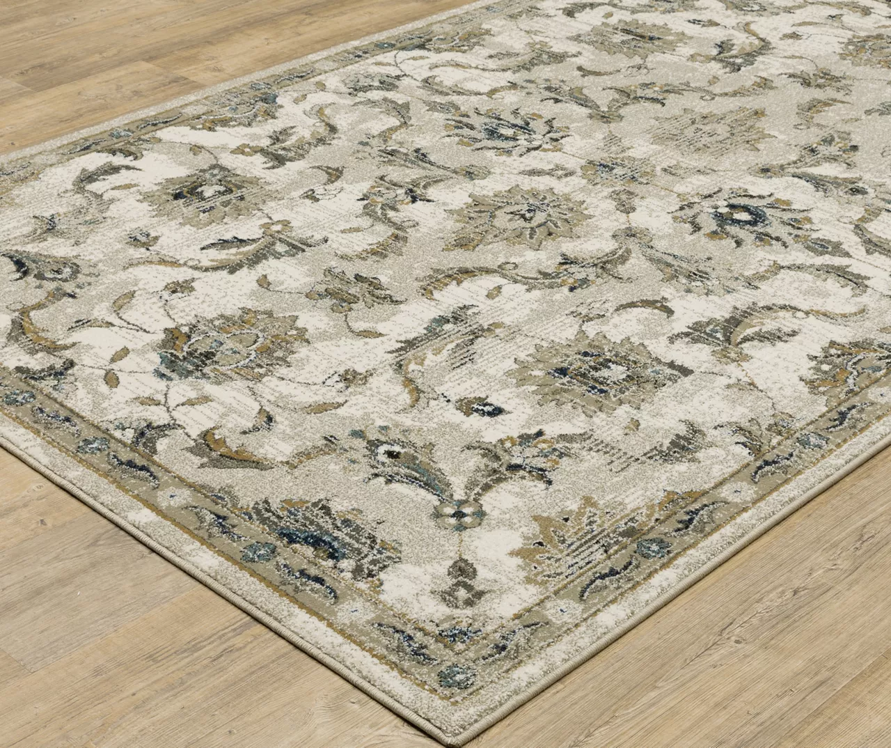 Velimire Beige & Gold Floral Area Rug - Image 19