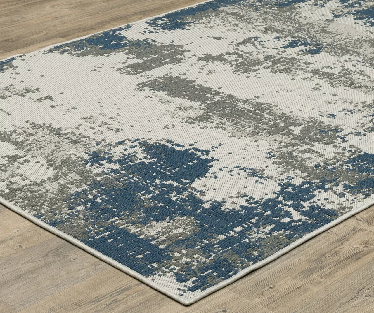 Torben Beige & Blue Abstract Outdoor Area Rug, - Image 20
