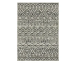 Grandview Blue & Beige Geometric Area Rug, (7.1' X 10')