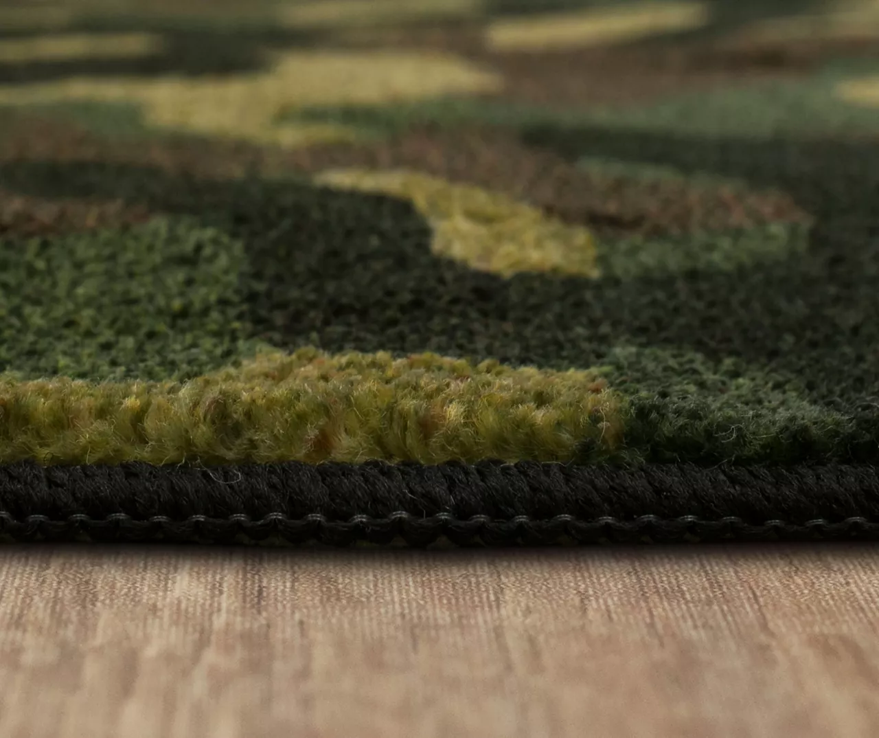Green, Black & Brown Camouflage Area Rug, (3' 4" X 5') - Image 5