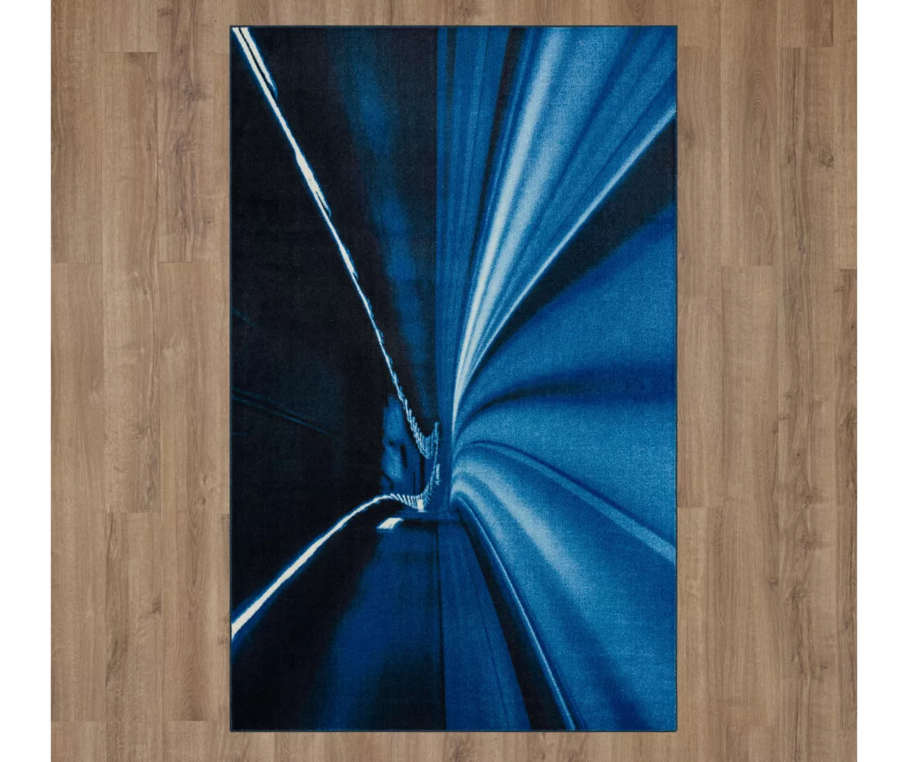 Hyperspace Navy Abstract Area Rug, (8' X 10') - Image 4
