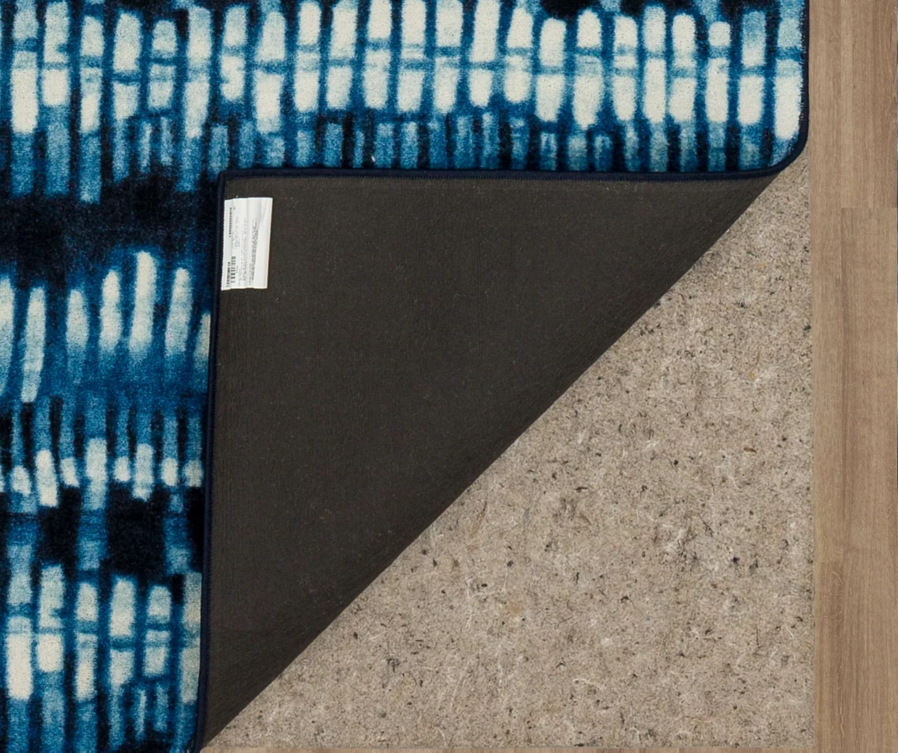 Imprint Navy & White Abstract Area Rug, (5' X 8') - Image 4