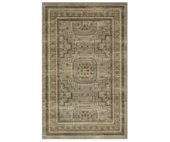 Gaston Brown & Gray Geometric Area Rug, (7.5' X 10')