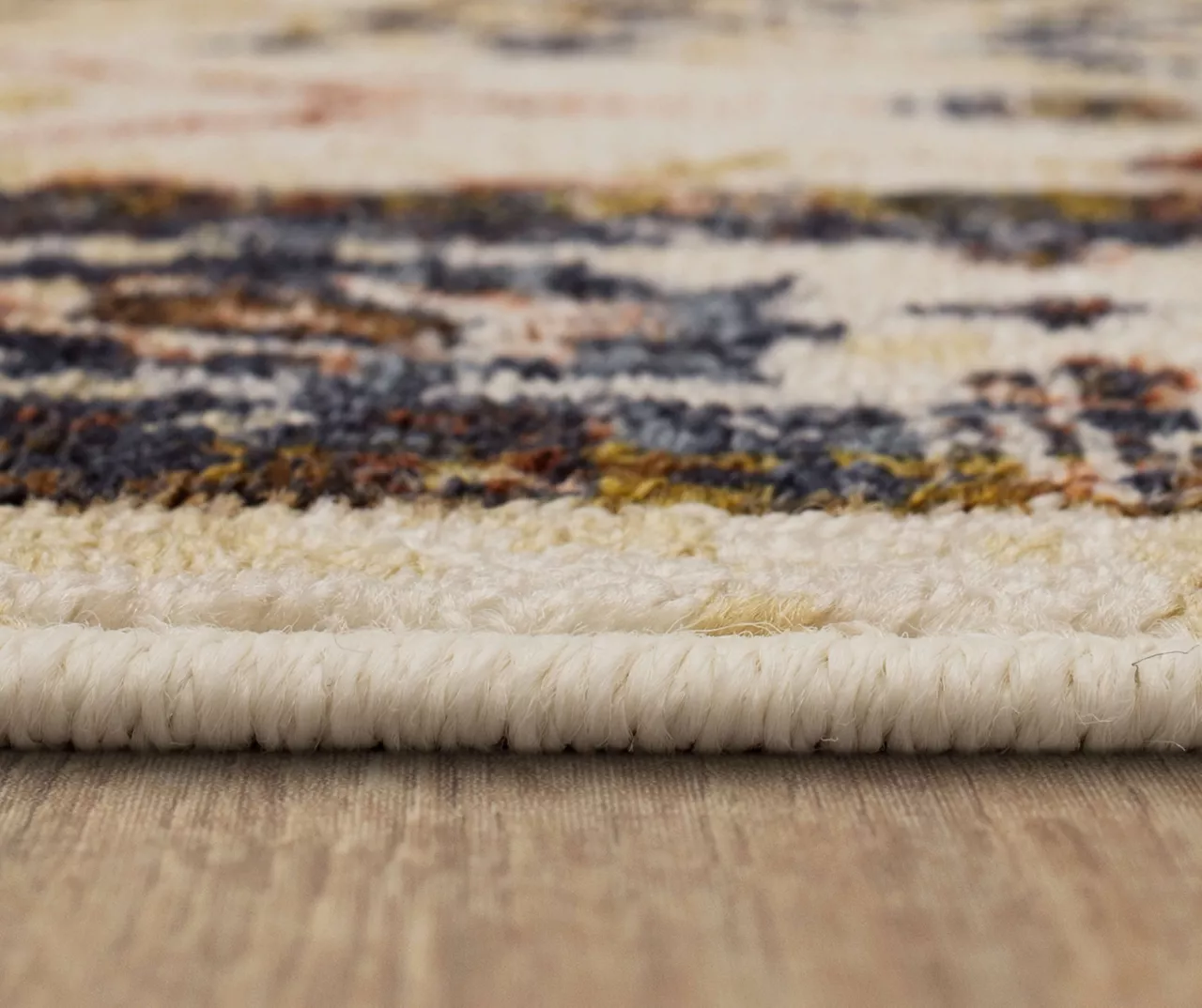 Muskberry Cream & Brown Floral Area Rug, (5' X 8') - Image 7