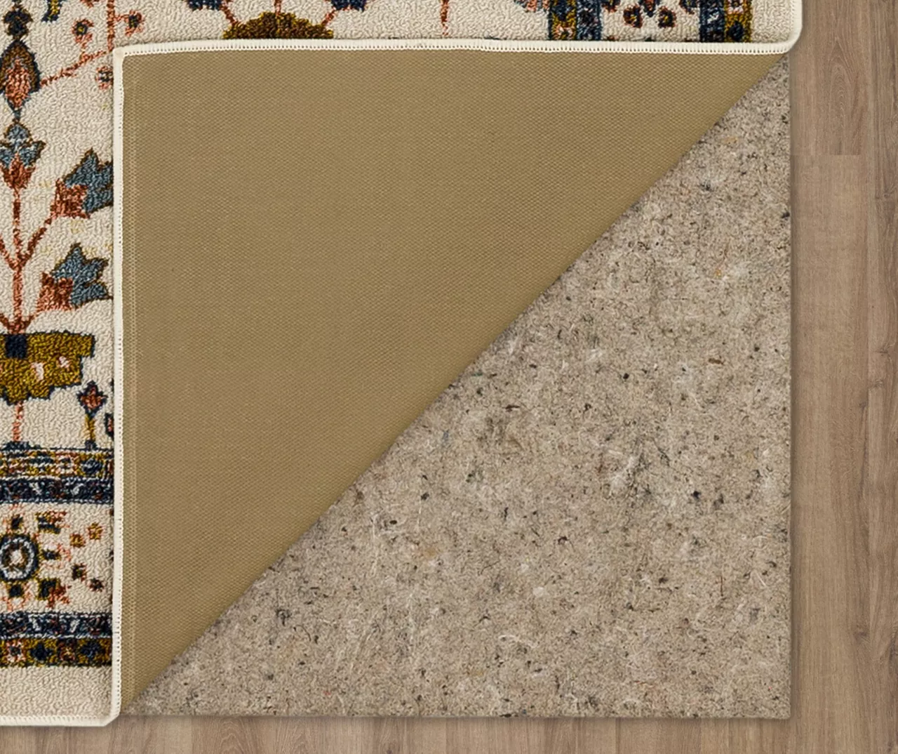 Muskberry Cream & Brown Floral Area Rug, (7.5' X 10') - Image 3