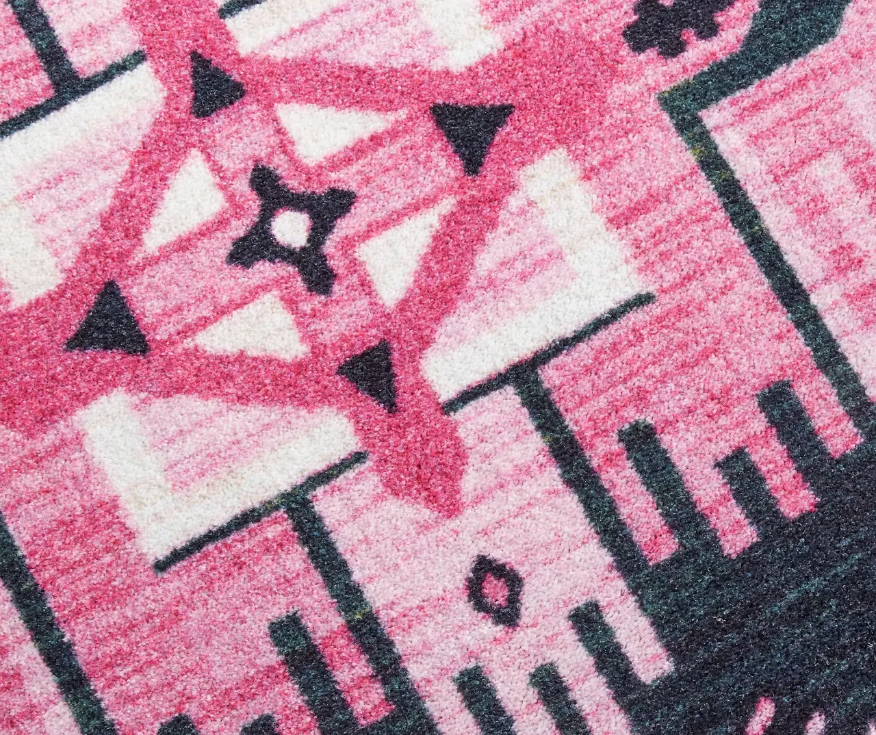Eidenau Black & Pink Geometric Area Rug, (8' X 10') - Image 4