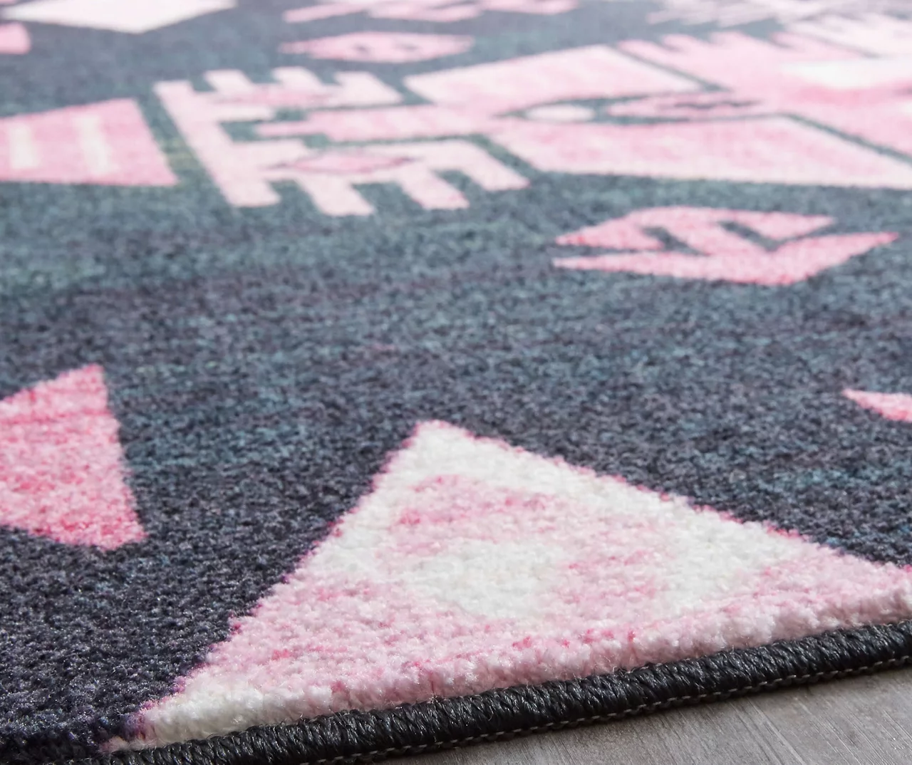 Eidenau Black & Pink Geometric Area Rug, (8' X 10') - Image 5