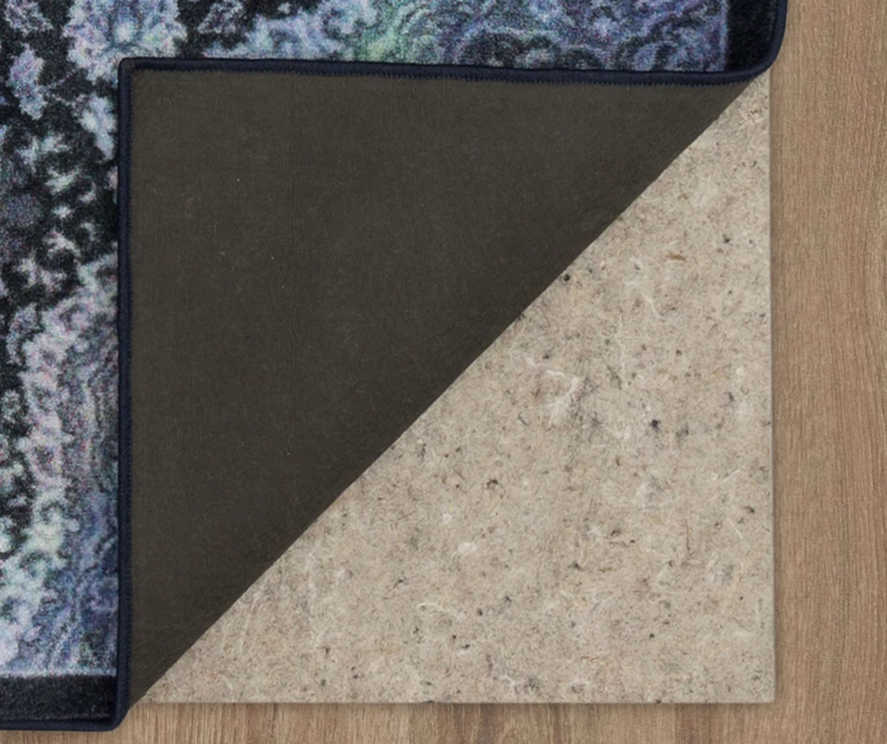 Joliet Black & Blue Mandala Area Rug, (4' X 6') - Image 3