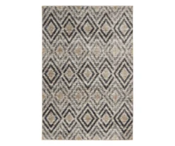 Mohawk Lenox Navy & Tan Geometric Area Rug