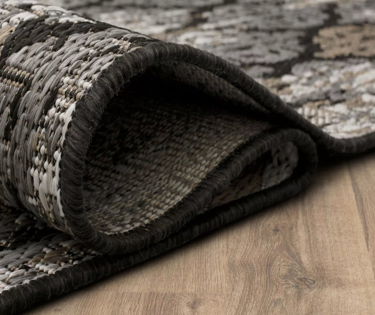 Paradise Grove Dark Gray & Tan Arabesque Outdoor Area Rug, (8' X 10') - Image 7