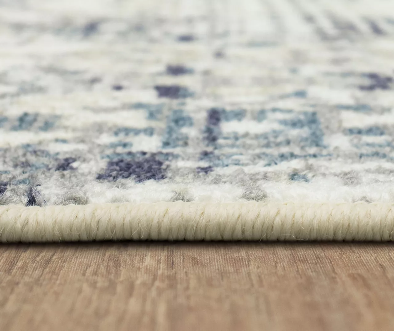 Pallas White & Blue Geo Ornamental Area Rug, (5' X 8') - Image 7