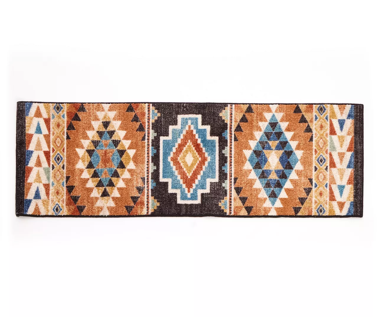 Broyhill Orange & Brown Geometric Accent Rug - Image 2