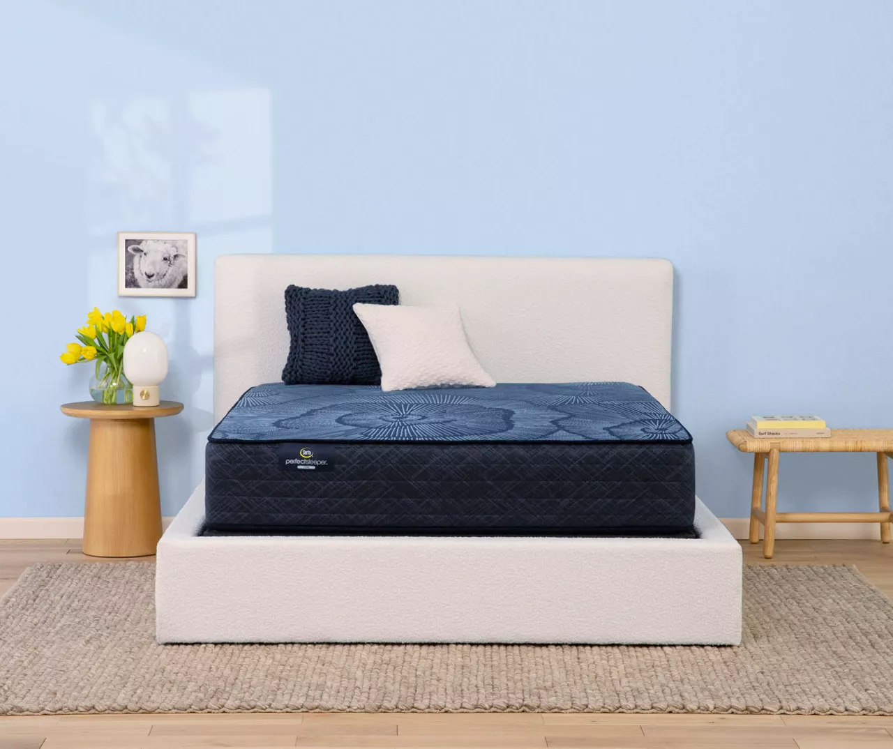 Serta Perfect Sleeper Pacific Peace Hybrid 12" Twin Firm Mattress & Low Profile Box Spring Set - Image 2