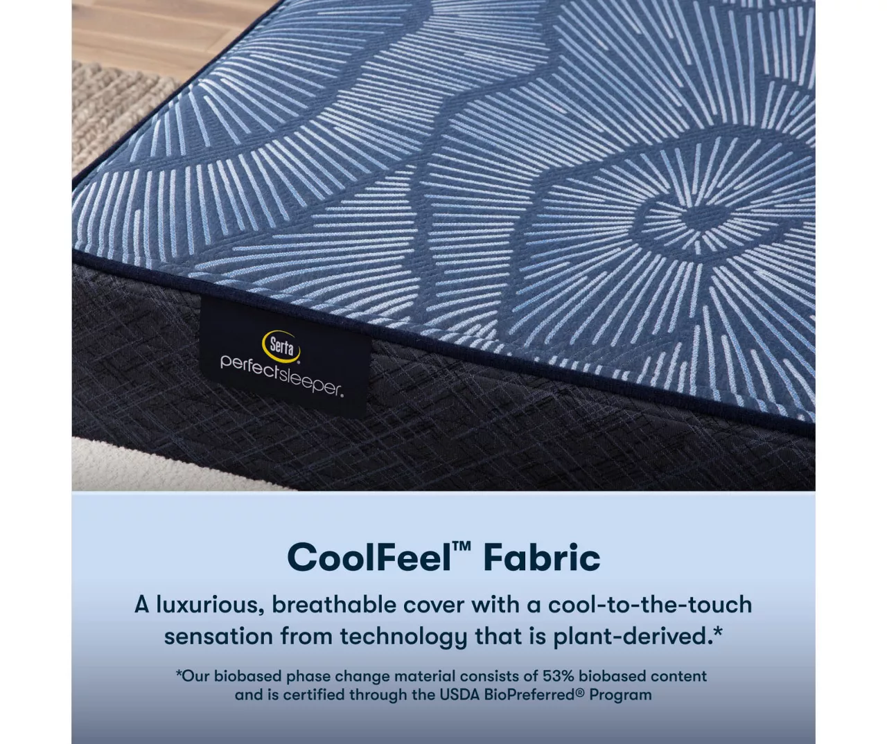 Serta Perfect Sleeper Pacific Peace Hybrid 12" Twin Firm Mattress & Low Profile Box Spring Set - Image 7