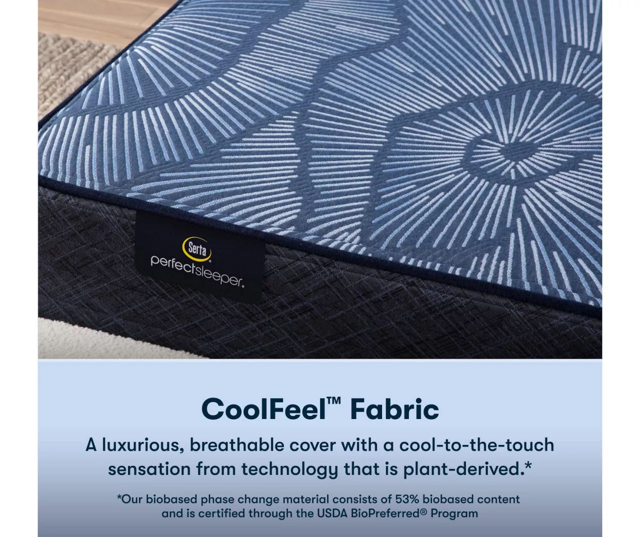 Serta Perfect Sleeper Pacific Peace Hybrid 12" King Firm Mattress & Low Profile Box Spring Set - Image 7