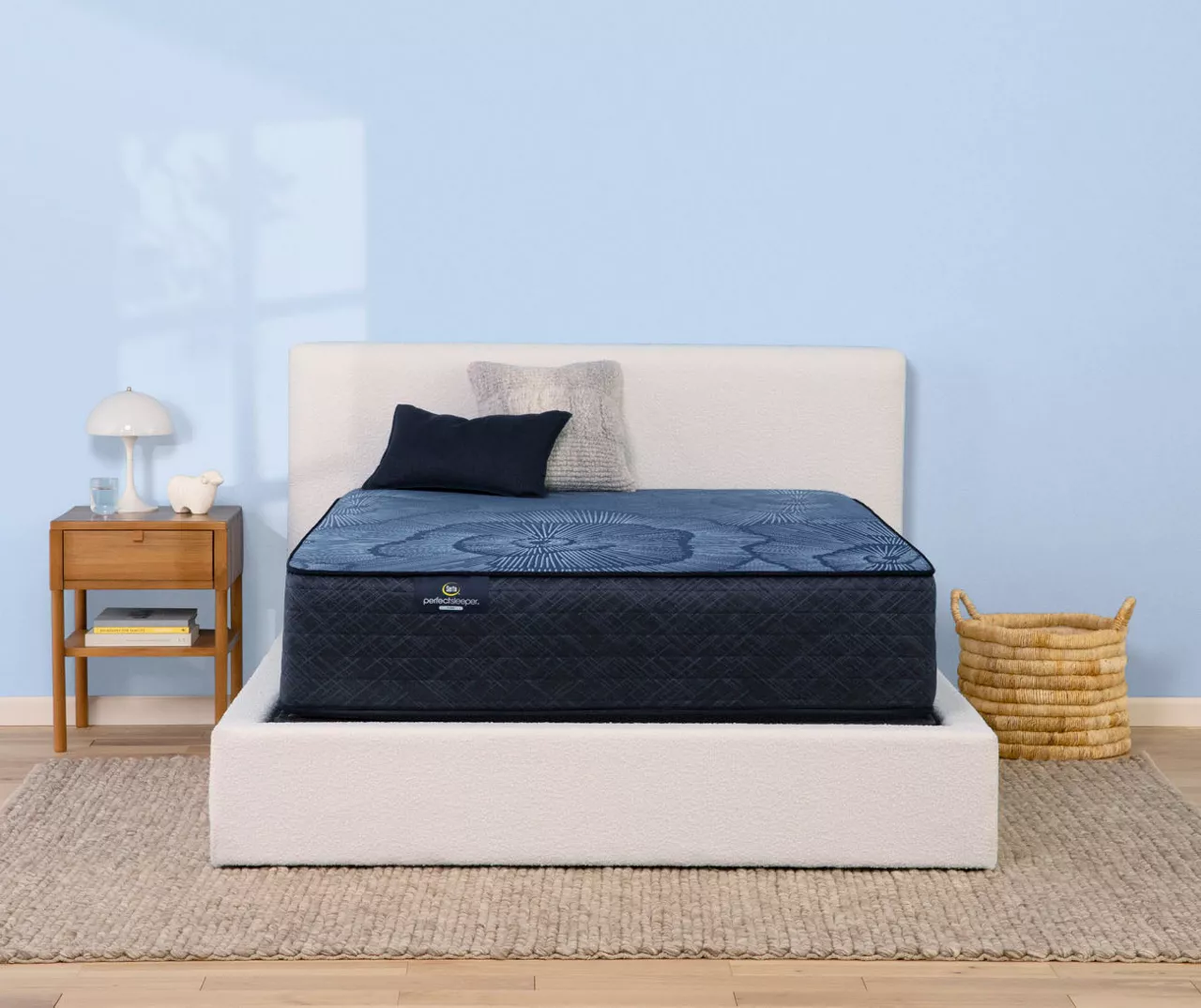Serta Perfect Sleeper Radiant Rest Hybrid 14" California King Plush Mattress & Low Profile Box Spring Set - Image 2