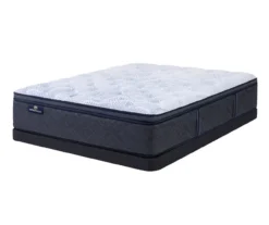 Serta Perfect Sleeper Nurture Night 14.5" Twin Plush Pillow Top Mattress & Low Profile Box Spring Set